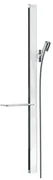 Hansgrohe Unica, sprchová tyč E 900 mm so sprchovou hadicou Isiflex 1600 mm, biela/chrómová, HAN-27640400