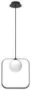 Luster na lanku TULA 1xG9/28W/230V hranatý čierna