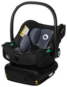 Lionelo - Otočná autosedačka so základňou ASTRID SET i-Size 40-87 cm čierno-sivá