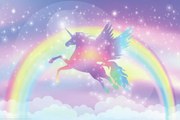 Plagát, Obraz - Rainbow Unicorn