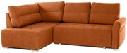 Rohová sedacia súprava ISLAND, Ľavá, oranžová (element 09)