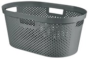 Sivý kôš na bielizeň Curver Infinity Hamper, 40 l