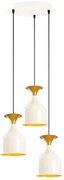 Závesné svietidlo na lanku SIVANI 3xE27/40W/230V biela/medená