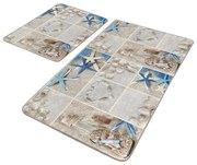 Béžové kúpeľňové predložky v súprave 2 ks 60x100 cm – Mila Home
