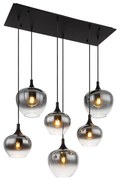 Globo 15548-6H - Luster na lanku MAXY 6xE27/40W/230V čierna