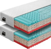 Matrace, set 2 ks, 18 cm, 90x200 cm, TAMIA