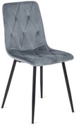 PROXIMA.store - Čalúnená jedálenská stolička ROBIN FARBA: sivá