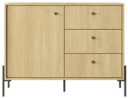 Komoda Scandia D3S (dub scandi + jedlička scandi). Akcia -20%. Vlastná spoľahlivá doprava až k Vám domov. 1071388