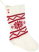 VIANOČNÁ PONOŽKA NA KRB CROCHET1 20X50 CM VZOROVANÁ