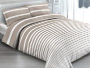 Gipetex Natural Dream Talianská obliečka 100% bavlna Rigato beige - 140x200 / 70x90 cm