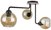 Keter Lighting Prisadený luster MONDE WOOD 3xE27/60W/230V KE0018