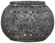 Zinkový kovový vintage svietnik Vire zinc - Ø10*7 cm