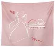 Sablio Deka Blahoželáme novomanželom: 150x120 cm