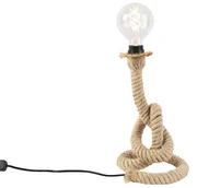 Rustikálna stolná lampa z lana - Ropa