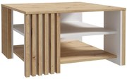 Konferenčný stolík 80x80 Zaandam dub artisan/biely