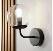 Brilagi - Nástenná lampa MALIVA 1xE14/15W/230V čierna/číra