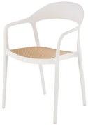 Stolička K530 biela/prírodné