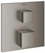 Sprchová a vaňová batéria GROHE GROHTHERM CUBE bez podomietkového telesa kartáčovaný Hard Graphite 24154AL0