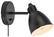 Markslöjd 108712 - Nástenná lampa STORY 1xE14/40W/230V čierna