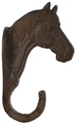 Liatinový držiak na kvetináč Horse, 5,5x20 cm, hnedá