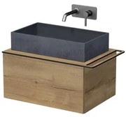 Kúpeľňová skrinka Naturel Oxo 70x36x50 cm dub halifax mat OXO701ZDP