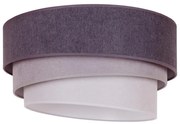 Duolla - Stropné svietidlo TRIO 1xE27/15W/230V pr. 45 cm antracit/šedá/biela