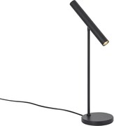 Moderná stolná lampa čierna vrátane LED s dotykovým stmievačom - Neva