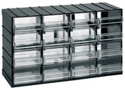ARTPLAST Organizér 612T 382 x P 148 x H 230 mm s 16 priehľadnými zásuvkami