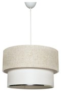 Závesný luster TM121 krémová, biela