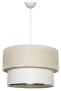 Závesný luster TM121 krémová, biela