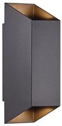 Nordlux - Vonkajšie nástenné svietidlo NICO 2xGU10/35W/230V IP54 čierna