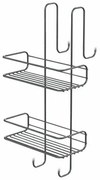 GEDY 2485 Chrom line polica do sprchy závesná, 24 x 49 x 22 cm, strieborná