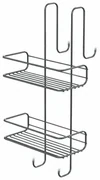 GEDY 2485 Chrom line polica do sprchy závesná, 24 x 49 x 22 cm, strieborná