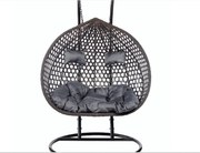 Vankúš na závesné hojdacie dvojkreslo - tmavosivý