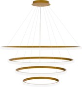 Toolight Toolight, závesné svietidlo 100cm, 60W, 3000K, LHJ010-CP4, zlatá matná, OSW-50003