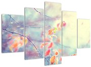 Obraz - Lístky v ľade (150x105 cm)