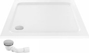 Rea Belmond, akrylová sprchová vanička 90x90x5,5 cm, biela lesklá, REA-K4371