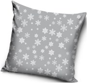 Vianočný vankúš - motív Snehové vločky - 40 x 40 cm