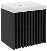 Kúpeľňová skrinka s umývadlom SAT Delano 60x46 cm čierna mat DELANO60ZCUM, 1 ks