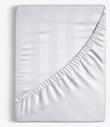 Goldea damašková napínacia plachta - svetlo sivé prúžky so saténovým leskom 80 x 160 cm