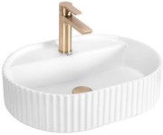 Rea Marcela, umývadlo na dosku 500x355x135 mm, biela lesklá, REA-U4003