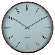 Karlsson 6014BL dizajnové nástenné hodiny modrá, pr. 40 cm