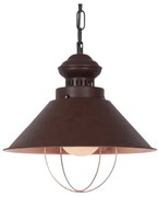 Industry copper závesna lampa s retiazkou Ø34*120