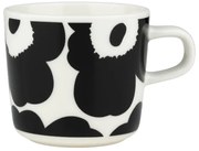 Hrnček Oiva Unikko 0,2l, čierno-biely