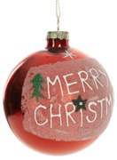 SKLENENÁ VIANOČNÁ BANKA NA STROMČEK SADA 4 KS (FI) 8 CM VZOROVANÁ