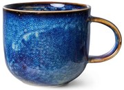 Rustikálne modrý keramický hrnček Chef - 12*9*8 cm / 320 ml