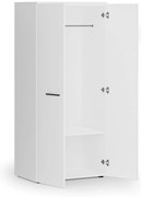 Kancelárska šatníková skriňa PRIMO WHITE, 1 polica, šatníková tyč, 800 x 500 x 1781 mm, biela