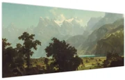 Obraz - Albert Bierstadt, Lake Lucerne, reprodukcia (120x50 cm)
