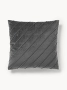 Zamatová obliečka na vankúš so štruktúrovaným vzorom Leyla