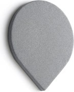 Akustický panel POLY, tvar kvapky, 965x800x56 mm, nástenný, svetlošedá